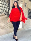 Blusa poncho de gasa