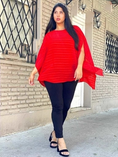 Blusa poncho de gasa