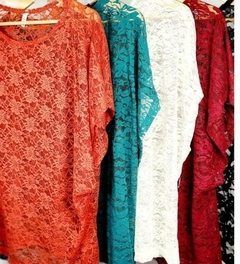 Blusa encaje - comprar online
