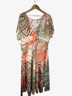Vestido seda fría corte bajo busto - tienda online