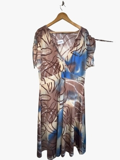 Vestido seda fría corte bajo busto - Via Santina