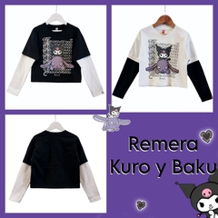 Remera Teen Kuro y Baku