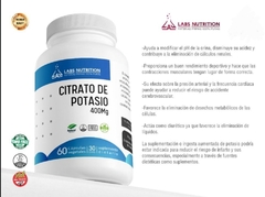 Citrato Potasio Labs Nutrition 400mg 60 capsulas - tienda online