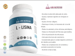L-lisina Labs Nutrition 400mg 60 capsulas - tienda online