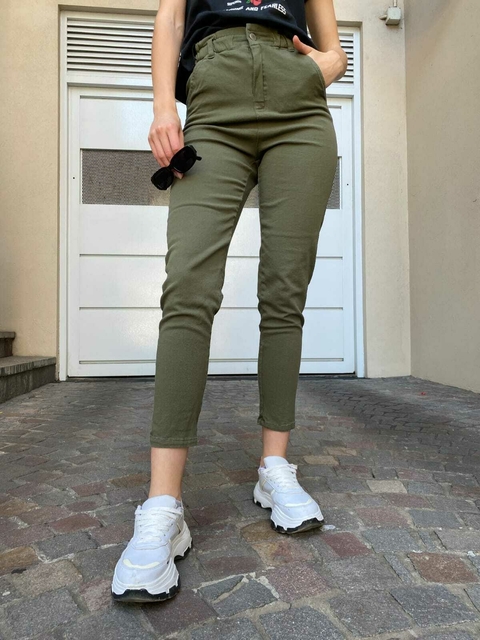 Slouchy Verónica verde militar