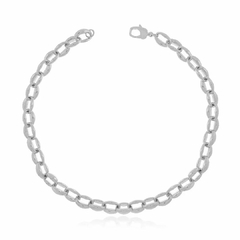 COLAR ELO OVAL RODIO BRANCO APP