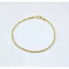PULSEIRA BANHADA A OURO 18K CABO DE AÇO 1,5MM