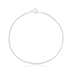 PULSEIRA CABO DE AÇO 18CM PRATA 925 na internet