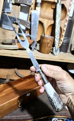 Fino Juego De Cuchillo Y Tendor En Caja Fina Incluye Grabado - tienda online