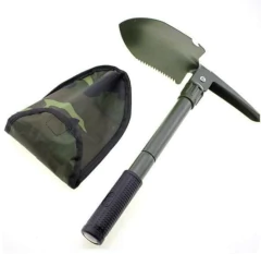 Pala Camping Plegable Compacta Con Pico Funda Y Destapador