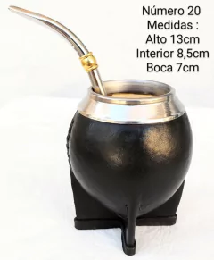 Imagen de Mates Torpedos Uruguayos Premium Virola De Acero C/bombilla