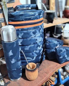 Set Matero Camuflados Yerbera + Azucarera + Termo + Mate