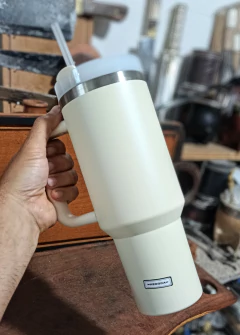 Vasos Doble Pared Termicos Con Manina Con Sorbete Y Pico