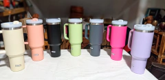 Vasos Doble Pared Termicos Con Manina Con Sorbete Y Pico - D&G REGALERÍA