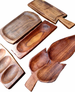 Set De Tablas De Algarrobo Para Picada Especial
