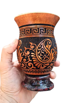Mates De Calabaza Tallados + Bombilla De Acero - D&G REGALERÍA