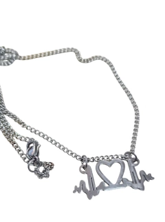 Cadena Collar Con Dije Acero Quirugico 50cm - tienda online