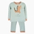 Pijama dinosaurio verde
