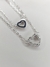 Conjunto Plata 925 Doble Corazón - comprar online