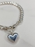 Pulsera Acero Blanco Corazon - comprar online