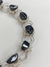 Pulsera Acero Blanco con Piedras Naturales