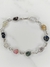 Pulsera Acero Blanco con Piedras Naturales - comprar online
