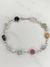 Pulsera Acero Blanco con Piedras Naturales - comprar online