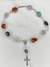 Pulsera Denario Acero Blanco con Piedras Naturales en internet