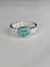 Anillo Plata 925 Verde agua