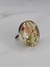 Anillo Plata 925 botón piedras naturales y resina en internet