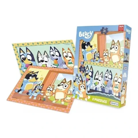 ROMPECABEZAS BLUEY 2 EN 1 - 24 Y 36 PIEZAS - BLU01193