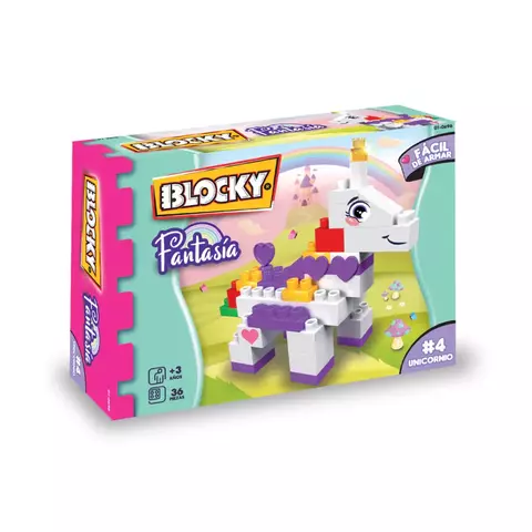 Blocky Fantasia Unicornio N°4 - 01-0696
