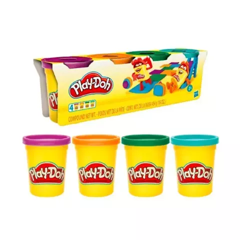 PLAY DOH PACK DE MASAS X4