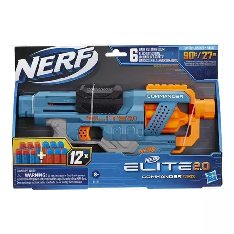 PISTOLA NERF - ELITE 2.0 COMMANDER RD-6