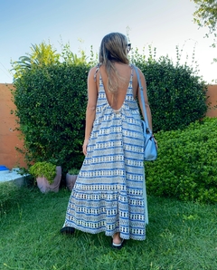 Vestido Clara (encaje azul) - comprar online