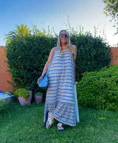 Vestido Clara (encaje azul) - comprar online