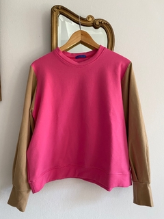 Buzo Comfy (combinado fucsia+crudo) - tienda online