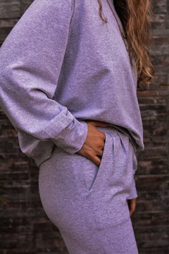 Jogger Comfy gris (melange) - Candela Ibarra