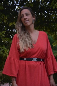 Vestido Ferona largo (manga campana) - comprar online