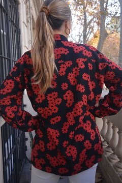 Camisa Amapola (floreada flor roja)