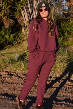 Jogger Comfy bordó - frisa