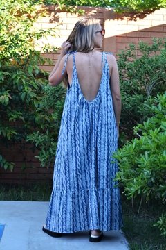 Vestido Clara denim (estampa cadenas)