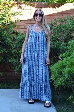 Vestido Clara denim (estampa cadenas) en internet