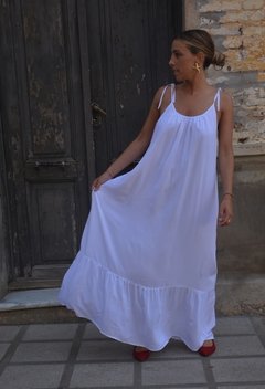 Vestido Clara (blanco) - Candela Ibarra