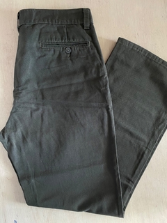 PANTALON POOL gabardina verde