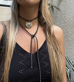 Collar HEART shine plateado