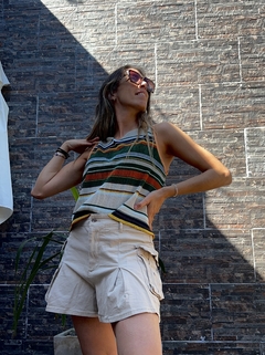 Musculosa Dupar plisada