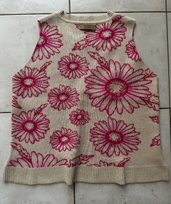 Musculosa Girasol tejida - Candela Ibarra