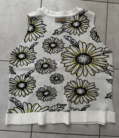 Musculosa Girasol tejida - Candela Ibarra