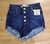 Shorts Feminino Escuro Jeans 23 Graus Botão
